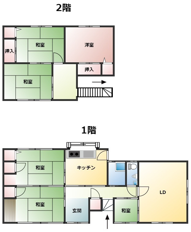 呼子売家の間取り