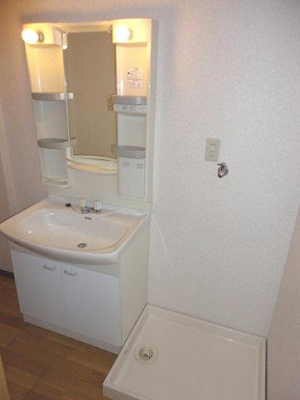 【洗面所】 | グレースフルレジデンス阿倍野 | 独立洗面、室内洗濯機置き場