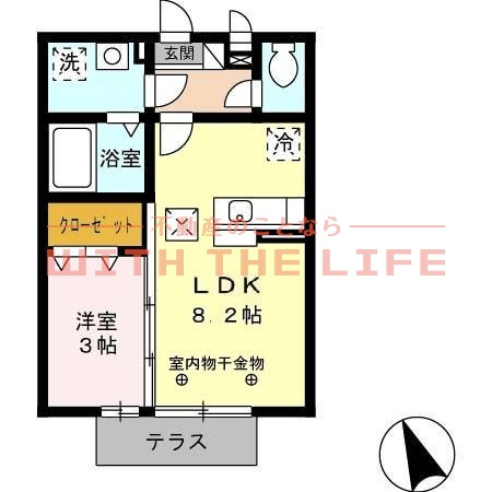 セジュールペルル【キャッシュバック対象物件】の間取り