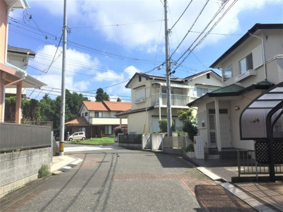 【前面道路含む現地写真】 | 土浦市桜ケ丘 | 6ｍ道路付き