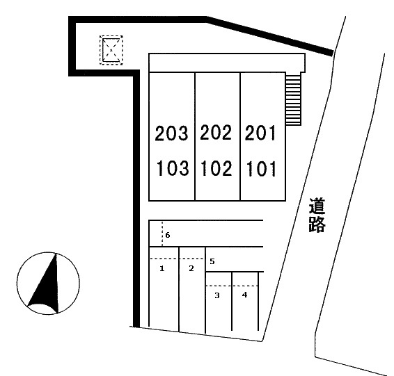 ジュネスアノンθの区画図