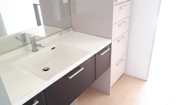 台東区東上野４丁目の賃貸マンションのその他|洗面リフォーム前