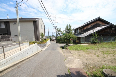 【外観】 | 大津市坂本１丁目25-40　売り土地 | 看板設置後外観別角度