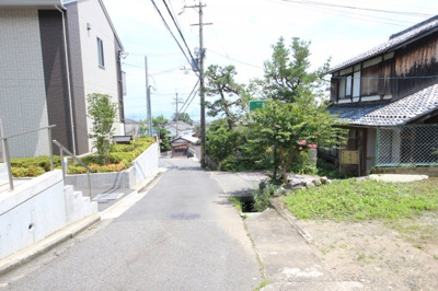 【外観】 | 大津市坂本１丁目25-40　売り土地 | 看板設置後外観別角度