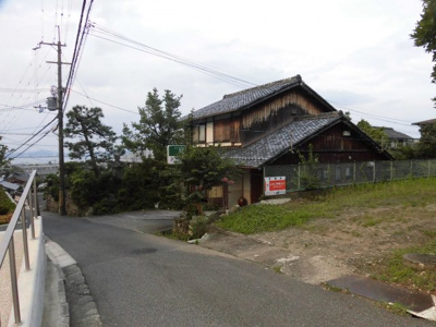 【外観】 | 大津市坂本１丁目25-40　売り土地 | 看板設置後外観別角度