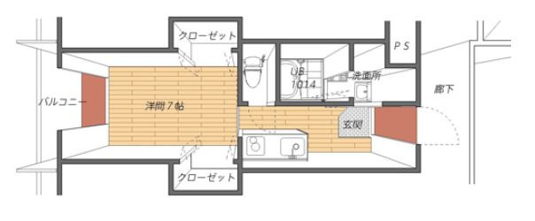 ラフィーネ南森町の間取り