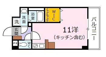 広島市安佐北区深川３丁目の賃貸マンションの間取り