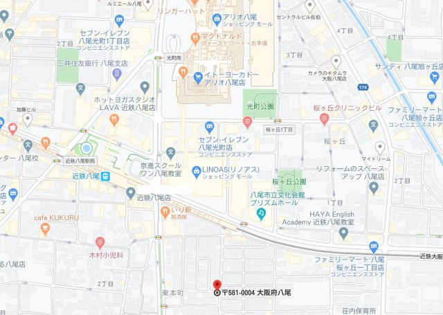 プレミール東本町の地図