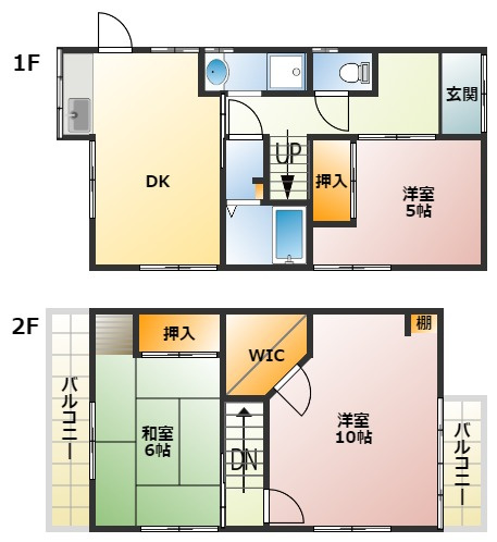 【間取り】 | 西難波町1丁目貸家