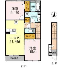 【間取り】 | サンフローラA棟 | サンフローラＡ棟の間取り図です。