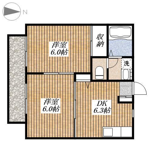 オリンピアBの間取り