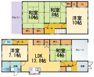 【間取り】 | 西宮市天道町　貸家 | 西宮市天道町　貸家