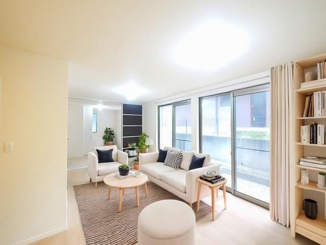 アルチェの居間・リビング|CGで家具等を配置したもので家具等は含まれません