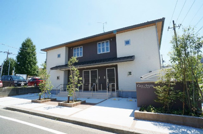 【外観】 | カーサアリエッタ【SHM】 | 積水ハウス施工の賃貸住宅シャーメゾン♪ペットOK♪ワンちゃんまたは猫ちゃんと一緒に暮らせる2階建てアパートです☆