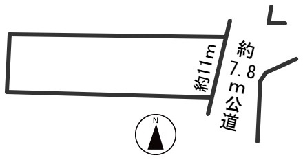５５３２４　岐阜市須賀土地の区画図