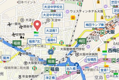 【地図】 | エクセランス梅田西