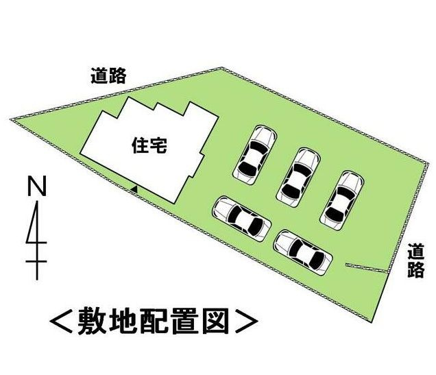 都城市山之口町富吉の中古一戸建の区画図