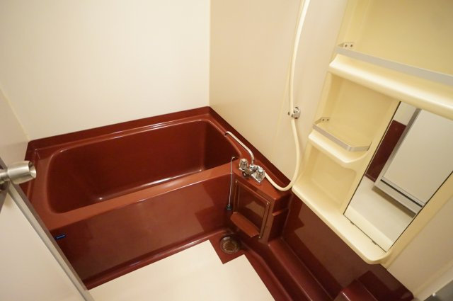 習志野市津田沼５丁目の賃貸マンションの浴室|ゆったりお風呂は疲れも癒されますね