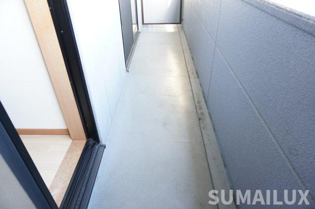菊池郡菊陽町大字津久礼のアパートのバルコニー