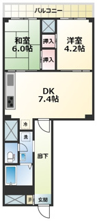 【間取り】 | メゾンドール新多摩川