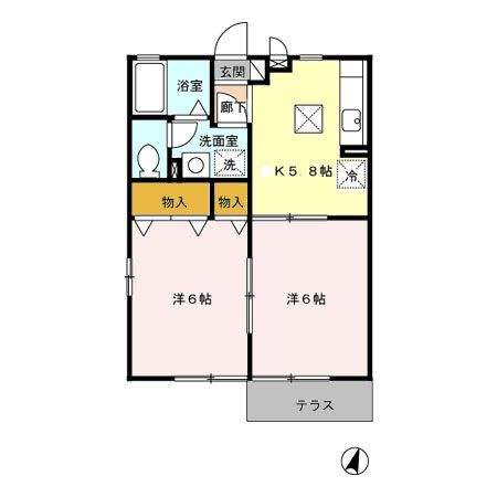 サンハイム御領の間取り