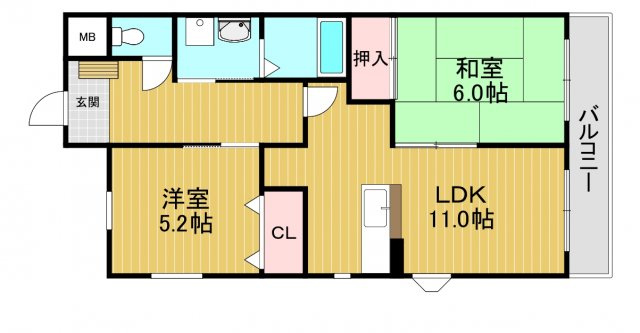 バークレイコーポの間取り