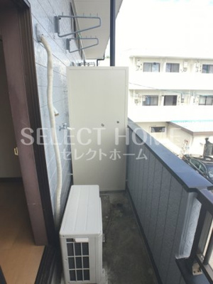 【バルコニー】 | アメニティ天野Ⅱ | 同型タイプお洗濯にも便利なバルコニー付き