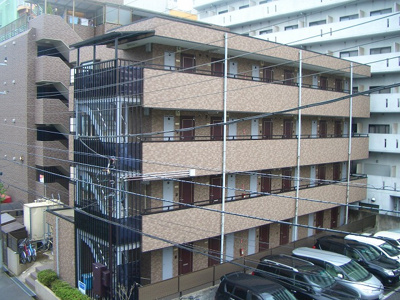 【外観】 | タケハイム船橋 | タケハイム船橋　東向きの4階建て　外壁はタイル張りです