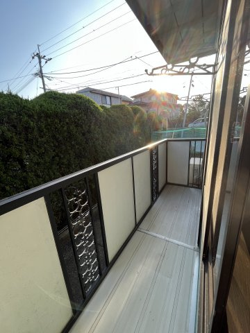 メゾンアップルのバルコニー