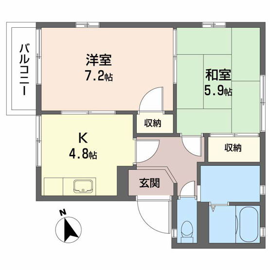 【間取り】 | フレグランスせせらぎ