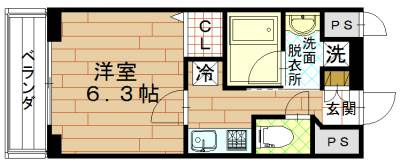 アスヴェル京都堀川高辻の間取り|間取り図