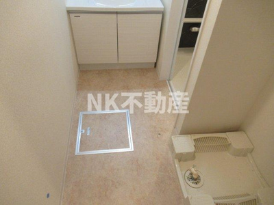 【洗面所】 | ハイツニッサク（長瀬賃貸） | 使いやすい洗面所です