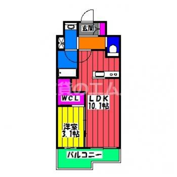 【間取り】 | アクアステージ美野島 | アクアステージ美野島の間取り