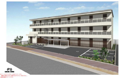 【外観】 | 【シャーメゾン】メゾンレグルス | 積水ハウス施工の３階建賃貸シャーメゾンです。