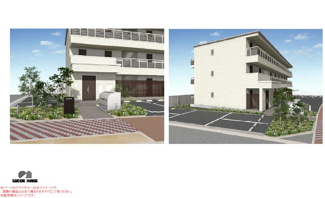 【エントランス】 | 防犯面を考え、共用玄関にはオートロックを設置しました。