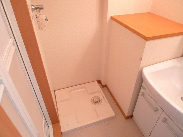 ニューライフ津田沼のその他|基本ですね室内洗濯機置き場♪洗濯籠置き場もありますよ
