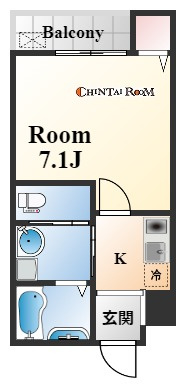 ワコーレヴィータ新神戸の間取り