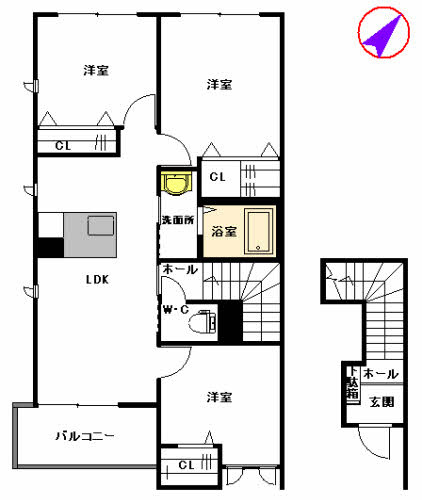 【間取り】 | フローラ