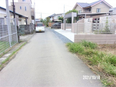 【前面道路含む現地写真】 | 深谷市長在家 500万 土地