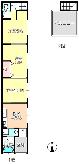 【間取り】 | 西難波町6丁目テラス