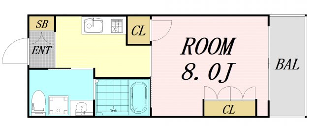SSK　NORTH　OSAKA　仲介手数料無料の間取り