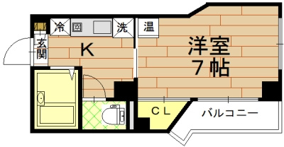 ラフィーネ四条堀川の間取り