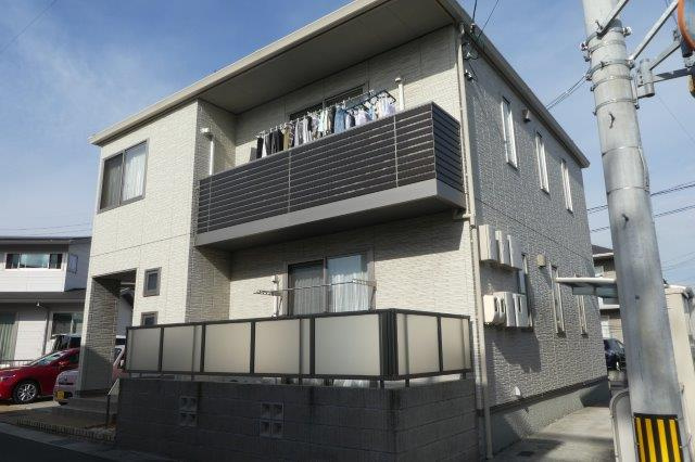 倉敷市田ノ上のアパートの外観