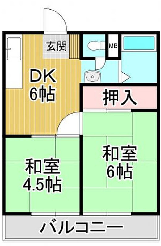 パナハイツ中野の間取り