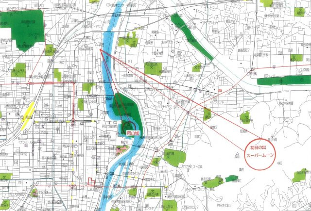 岡山市北区兵団　3階建の地図