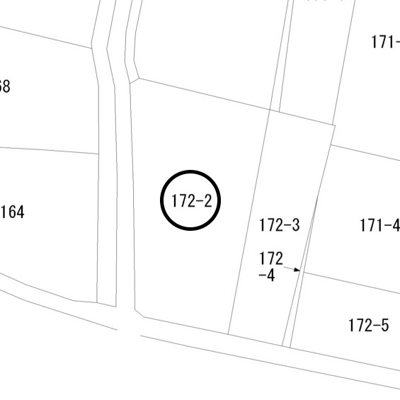足利市菅田町の売地の区画図