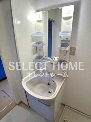 【独立洗面台】 | サウスウィンドB | 独立洗面台、朝の身支度には欠かせません