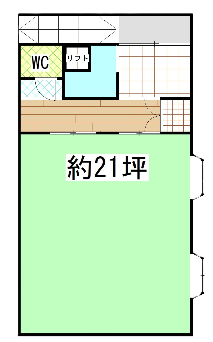 小若江３丁目店舗の間取り