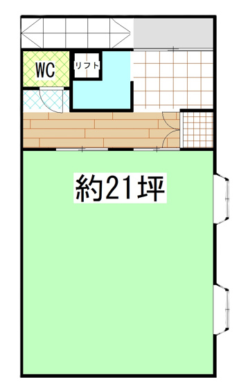 【間取り】 | 小若江３丁目店舗