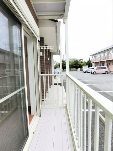 パークハイツE棟のバルコニー